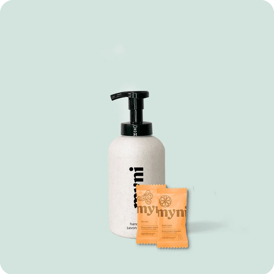 Foaming Hand Soap Bundle (Wheat Straw Reusable Bottle & 2 tablets)